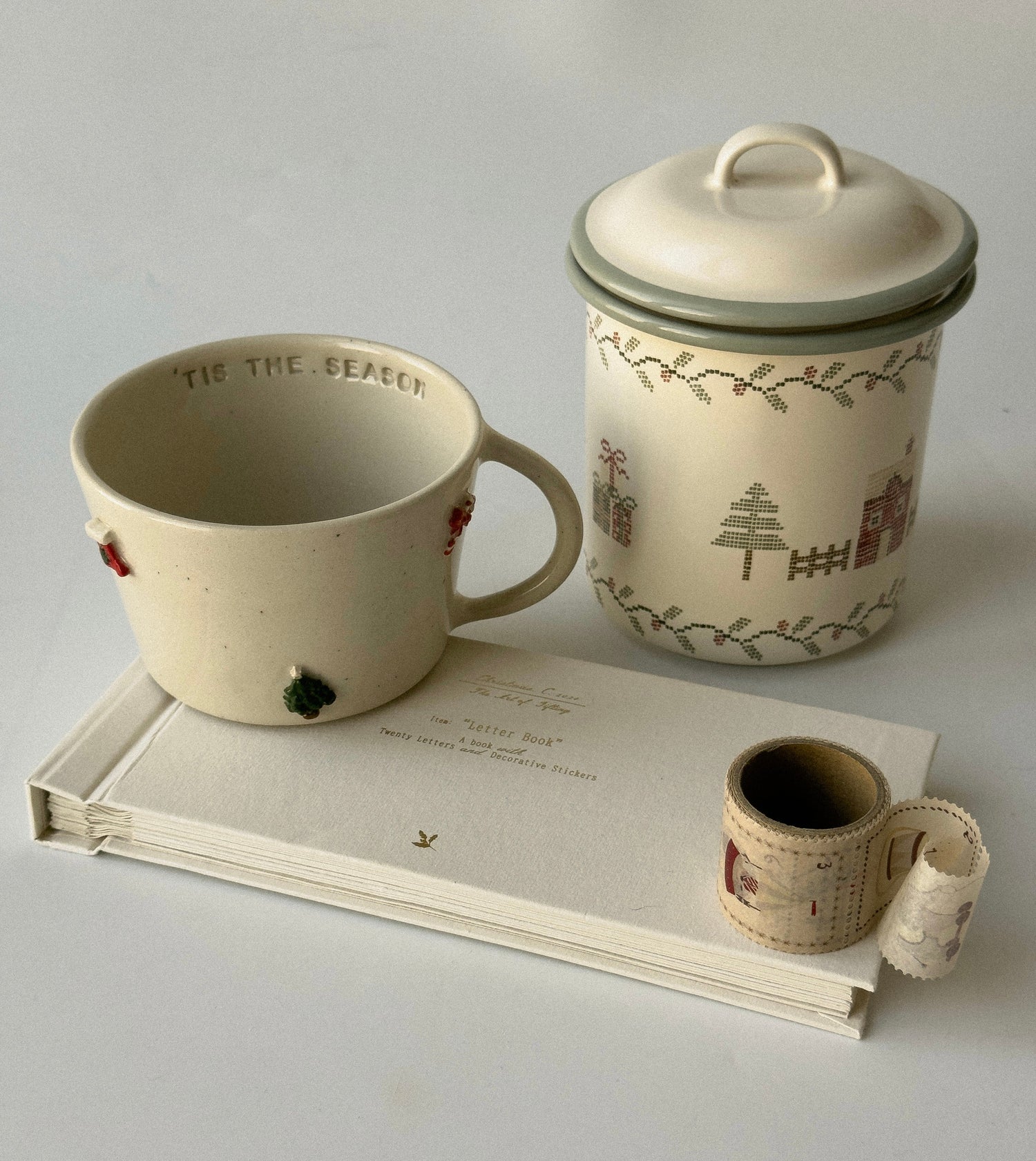 Custom Christmas Motif Mugs