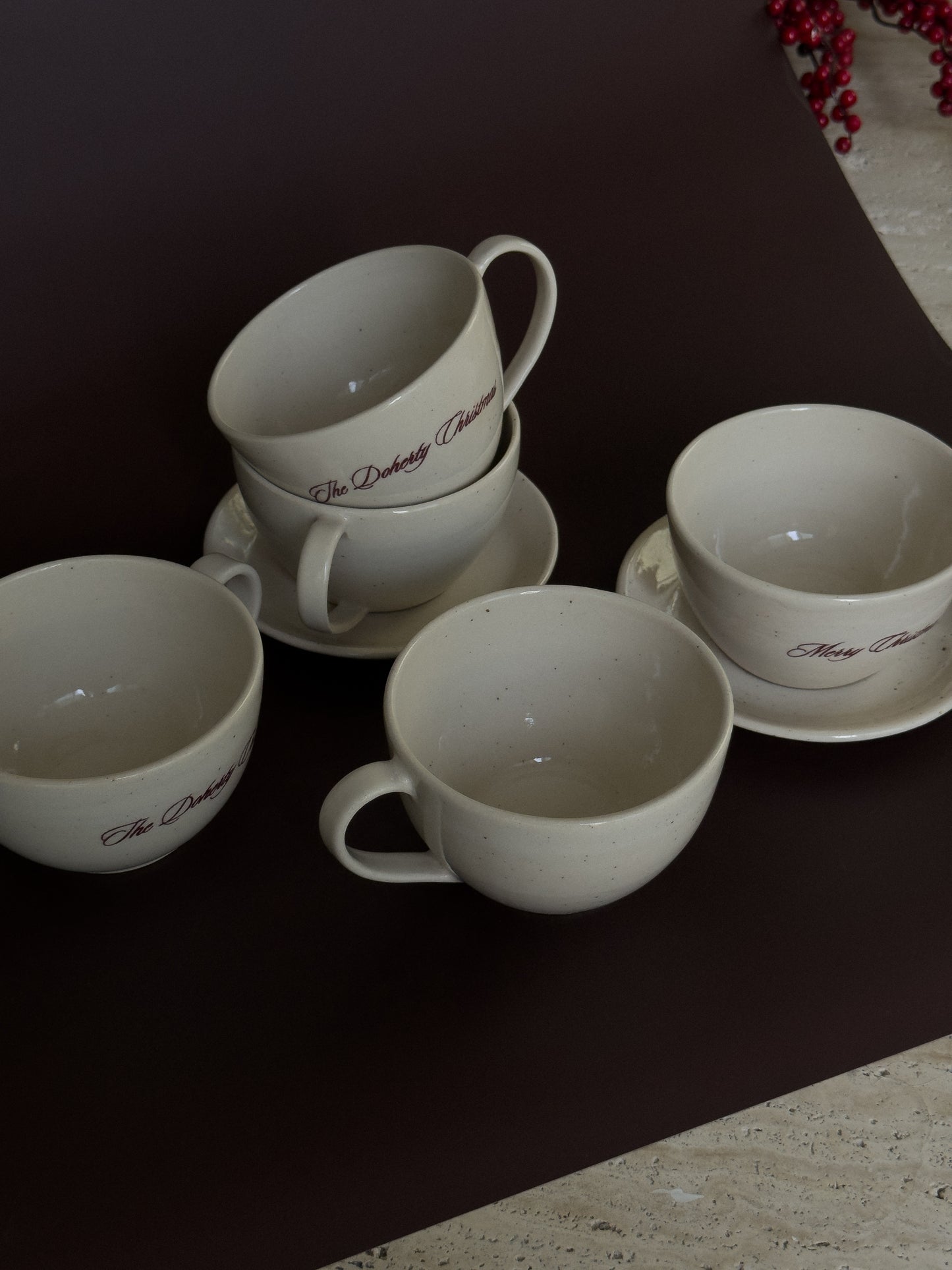 The Christmas Heirloom Mug + Saucer (Pre-Order)