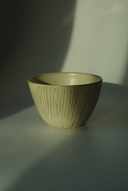 The Carved Bowl Cup in Milkstone
