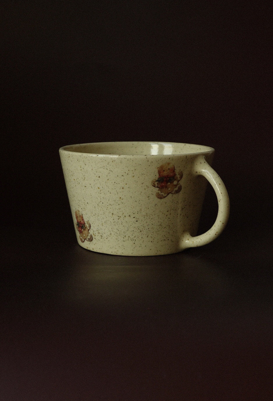 Vintage Gingerbread Man Mug - Speckled