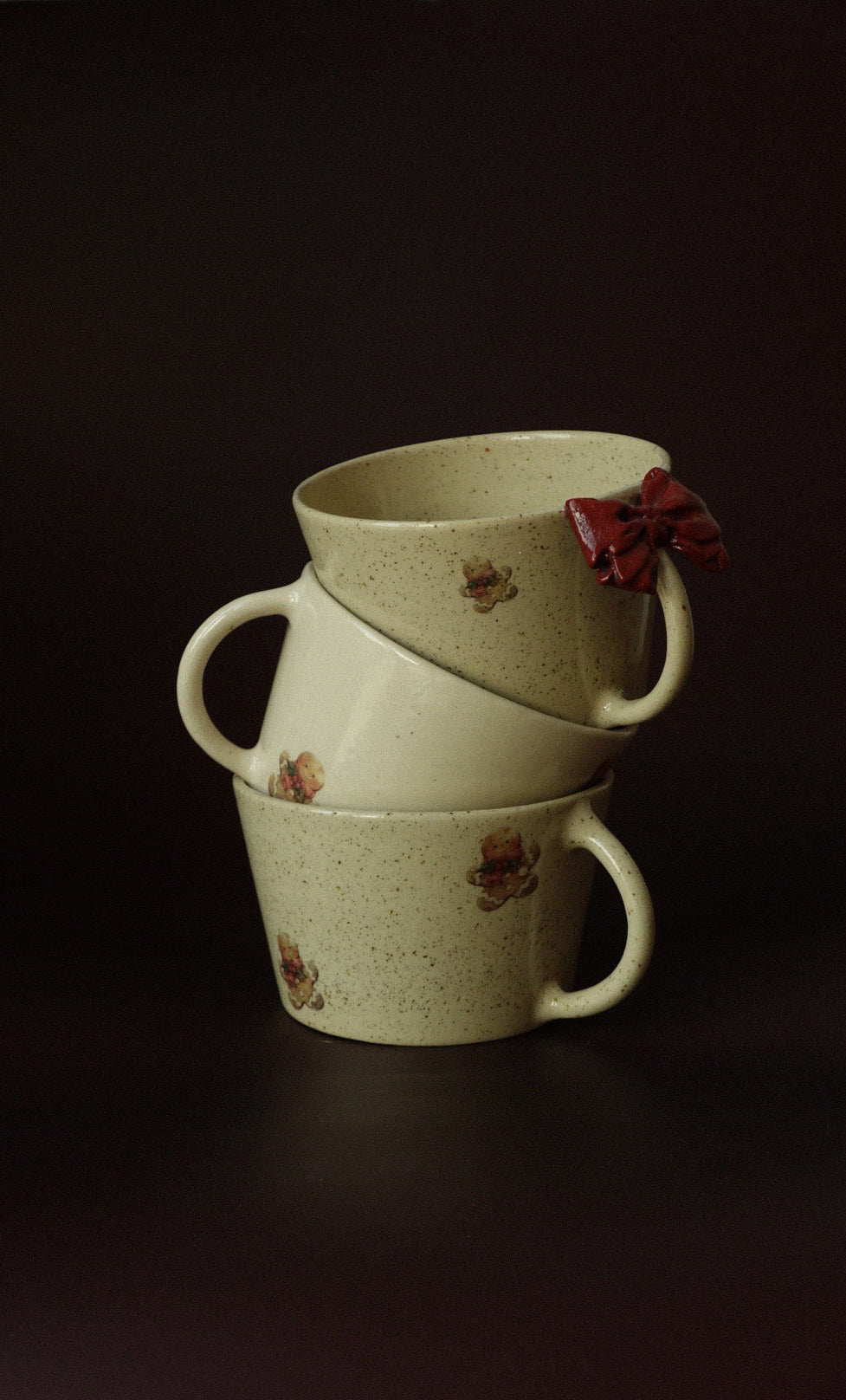 Vintage Gingerbread Man Mug - Off White
