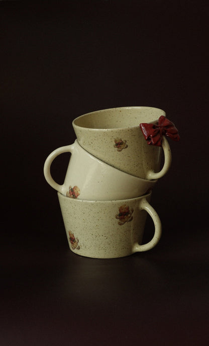 Vintage Gingerbread Man Mug - Off White