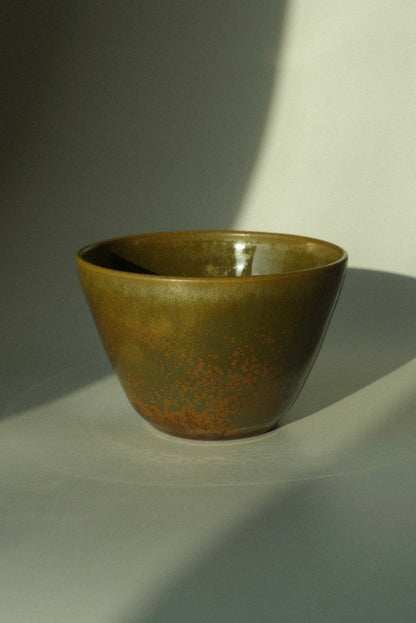 The Bowl Cup in Olive Patina