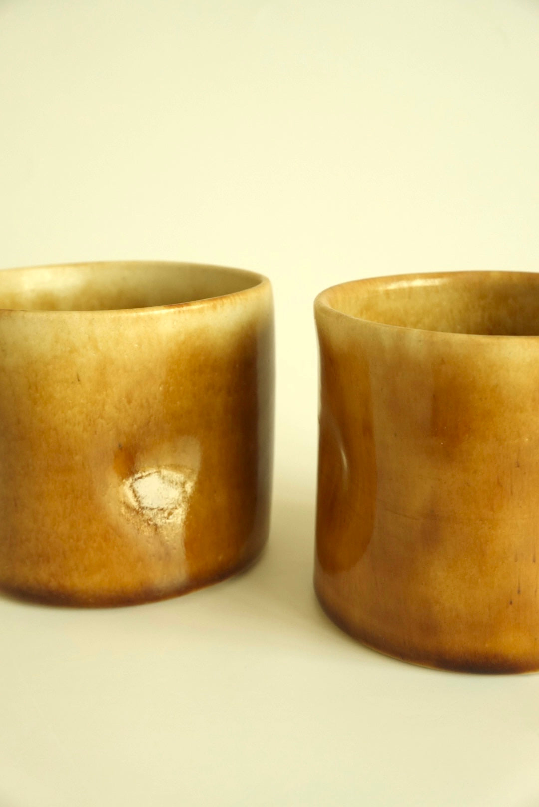 The Large Wonky Cup in Honey