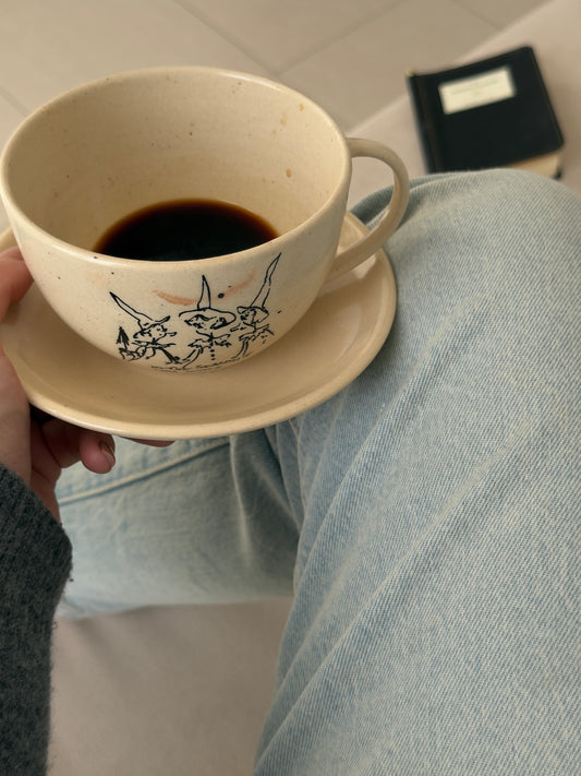 The Imperfect Witchy Heirloom Mug + Saucer