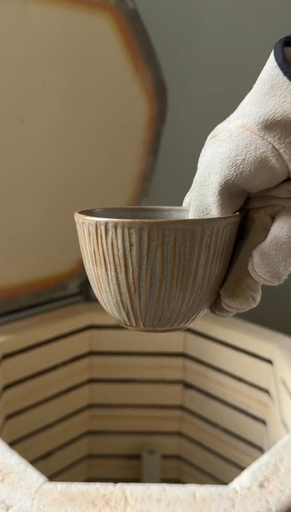 The Carved Bowl Cup in Marl